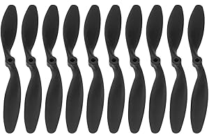 ONGWAN VGEBY Hélices pour Avion RC - 10 Pièces 8060 Pales d'Hélices Accessoires pour Quadrirotor Noir