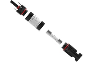 Solar Sicherungsstecker 15A 1000V Wasserdichter Solar Sicherungshalter Stecker und Buchse für Solarpanel - Sudoo