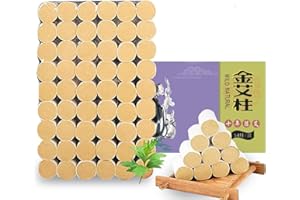 MOXAMO Rollos de Moxa Natural de 54 Piezas, palos de rollos de moxa natural, tira de rollo de moxa adecuada para personas mayores, mujeres, niños