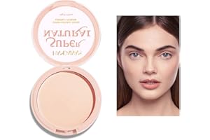 ANGEFARGE HANDAIYAN Powder,Setting Powder,Super Natural Color Compact Powder,24 Houe Shine-Free Wear,Oily Control,Waterproof,Long lasting,Ultra Matte Finish Face Powder Makeup (#02)