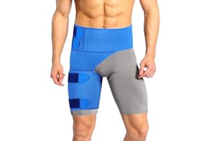 WCHIUOE Oberschenkelbandage Kompression, Regulierbare Oberschenkel Bandage mit Rutschfester Gurt für Oberschenkel und Ischiasnerven Schmerzlinderung, Hilfe für Tendinitis, Muskelverletzungen Reha und Erholung