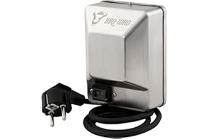 BBQ-Toro Silnik do grilla ze stali nierdzewnej do rożna | 220-240 V | obciążenie do 10 kg | silnik obrotowy do rożna, szaszłyków, prosiaków | silnik do grilla