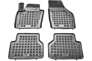 MTM Tappetini Gomma per Audi Q3 I (8U) 08.2011>06.2018 Design a Vaschetta, su Misura con Bordi Rialzati cod. 3D 5246