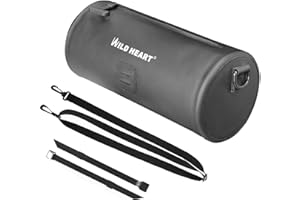 WILD HEART Borsa da Manubrio per Moto Borsa Impermeabile da Forcella per Moto Dirt Bike Borsa da Manubrio Borsa Anteriore Universale per Bicicletta Piccola Borsa per Attrezzi (Nero)