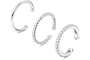 ORAZIO 3PCS Anelli Piedi Regolabili per Donne Set di Anelli Minimalisti per Dita dei Piedi in tonalità Argento Set di Gioielli da Spiaggia Estivi Regali per Donne e Ragazze