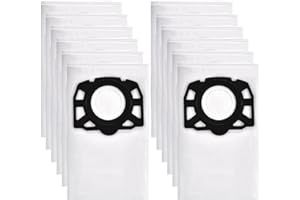 YSWOVUO 12 Bolsa de Aspiradora Compatible con Kärcher KFI 357 KWD1 KWD2 KWD3 WD2 Plus WD3 WD 2 Plus WD 3 MV 3 SE 4001SE 40 SE 4002, Bolsas de Polvo Compatible con Karcher 2.863-314.0