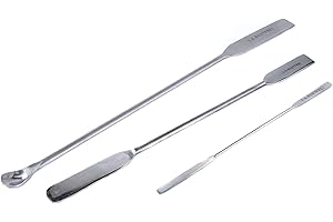 ‎BLUEINOX blueINOX Gelspatel/Salbenspatel/Laborspatel-Set: Doppelspatel 10 cm, 15 cm und Mikro-Löffelspatel