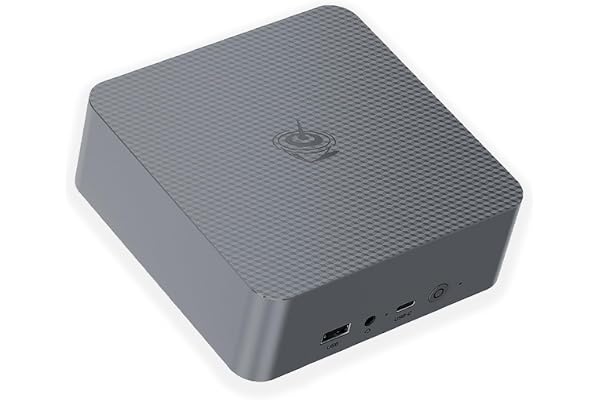 Beelink EQR7 Mini PC, Mini Ordinateur AMD Ryzen 7 7735HS (8C/16T jusqu'à 4.75Ghz), 24G LPDDR5 RAM 1TB SSD, WIFI6, BT5.2, Dual LAN 1000M, USB3.2, USB2.0, Type-C