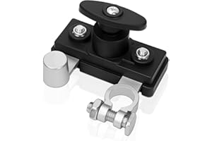 TEASTEAM Car Battery Cut off Isolator Switch Breaker, Pure Copper Stable Transmission Car Battery Disconnect Switching Power Supply for Cars/Trucks/Boats/RV