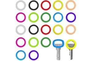 VOLLGUFEN 20 Pezzi Coprichiave Flessibile Coperchi per Chiavi Cappuccio Copri Chiavi Gomma Chiave Cap Coprichiavi Colorate Gomma per Chiavi di Facile Identificazione