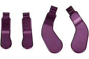 SUNGOOYUE 4PCS Controller Paddles, Stainless Steel Replacement Controller Parts for One Elite Controller Series 2 Model 1797 (Purple)