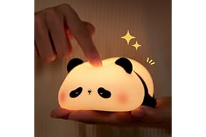 ‎AMMTOO AmmToo Nachtlicht Kinder Panda Nachtlampe -Panda Lampe Dimmbar Timer, Touch-Steuerung Silikon Nachtlicht Baby, USB-Aufladbar Niedliche Panda Lampe, Cute Nachtlicht Kinderzimmer Deko (panda 2)
