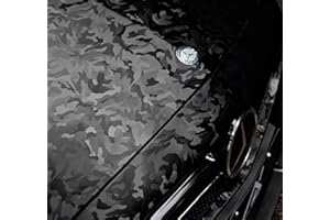 Generico Pellicola Car Wrapping Mimetico Triple Black Adesiva Rivestimento Auto Moto Boat Tuning Accessori Auto LOLLOMOTO (150cm x 50cm)