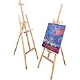 Beauenty Artist Easel, Wooden Display Stand, Beechwood Tripod Easel, Display Easels, Canvases Tripod, Painting Easel, Adults Kids Students Classroom for Easel Stand(c1)