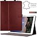 Price comparison product image iPad Pro Case, Genuine Leather in Oxblood by CUVR¬ (12.9") With Auto Sleep, Pencil Holder and Multiple Standing Angles. Cover Your Apple in Luxury!