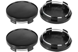 Raheem 4 Stück 65mm Nabendeckel Universal Nabendeckel aus Hochwertiges ABS Felgenkappen Auto Radnabendeckel für VW (OD 65mm ID 56mm)