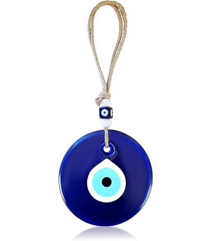 Collana Con Occhio Turco Di Vetro Blu In Argento Sterling 925 - Ciondolo Portafortuna, Catena Regolabile 40-45 Cm, In Scatola Regalo, Ideale Per Compleanni E Festività