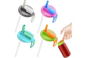 71NMLY 4 Color Soda Can Lids,Soda Can Lids with Straw,Reusable Can Lids for Fizzy Drinks,Multipurpose Can Covers for Canned Beverage,Beer,Juice,Seltzer,Fits Standard Beverage Cans cheat sheet