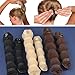 SZTARA Magic Girl Hair Styling Maker Fashion Sponge Carpenterworm-like Velcro Hair DIY Accessories Black