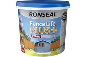 Ronseal RSLFLPPCF5L 5 Litre Fence Life Plus Paint - Cornflower