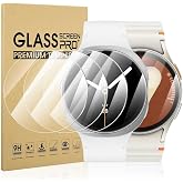 Diruite 4 Pieces Screen Protector for Samsung Galaxy Watch 8/7/6/5/4/FE 40 mm Tempered Glass HD Watch Protector (Protective F