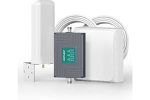 ANNTLENT Handy Signalverstärker Triband-Repeater Verstärker Alle Netze LTE GSM 3G 4G 800MHz 900MHz 2100MHz EGSM WCDMA UMTS Verstärker Sprachanruf und Daten für Multi Mobile Netzwerkanbieter