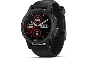 Garmin Fenix 5S Plus Montre de Sport Bluetooth 240 x 240 Pixels, Noir