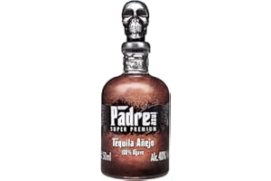 Padre Azul Tequila Añejo Tequila Gift Set 40% 50ml • Made in Jalisco Mexico • Fine Tequila Anejo for luxurious enjoyment • Perfect with a fine cigar
