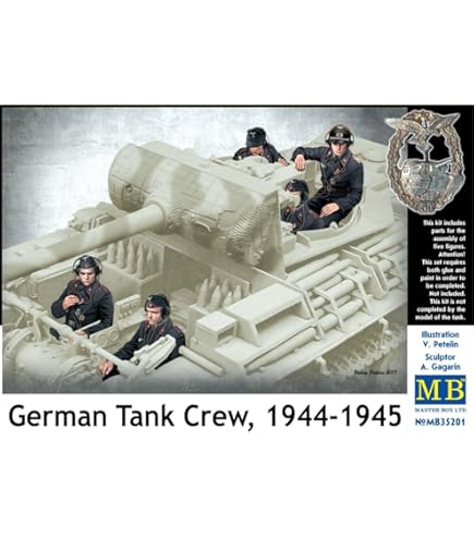 MasterBox MB3570 1/35 Deutsche Offiziere - Modellbausatz Mit 6 Figuren