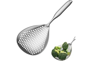 VIENTIANE Écumoires à Fente En Acier, Cuillère Écumoire, Cuillère à Friteuse En Acier, Écumoire En Acier Inoxydable, Convient Pour Les Ragoûts, Les Marmites Chaudes, Les Plats Chauds, Les Aliments Frits