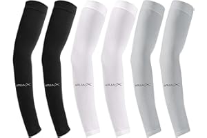 Lunaanda 6 Paare Armmanschette für Herren & Damen,Sonnenschutz Armlinge für Radfahren,Schutz Ärmlinge,Kühlung,Kompression Arm Ärmel,für Radfahren, Fahren, Angeln,Reiten