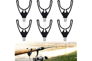 BNGXR Angelrutenauflagen, 6 Stück U-Form Butt Grip Rutenauflage Flexibel Angelrutenauflagen Langlebig Rutenablage Halterung Angeln Rutenauflage für Alle Rutenhalter und Bank Stick