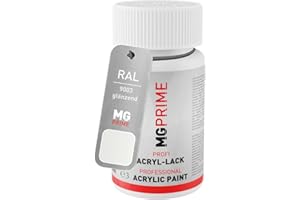 MG PRIME RAL 9003 Signal white/Signalweiss błyszczący Szybkoschnacy sztyft do retuszu 50 ml