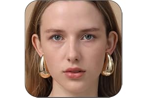 MOROTOLE Orecchini Extra Large, Cerchi in Oro Grossi Ipoallergenici Orecchini a Goccia Leggeri Orecchini a Goccia alla Moda per Donne e Ragazze Regalo