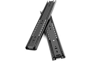 SHUHANG Drawer Runners Cabinet Drawer Slides Heavy Duty 45 kg Load Capacity Full Extension Ball Bearing Slides 200 250 300 350 400 450 500 550 600 mm, Side Mount 1 Pair