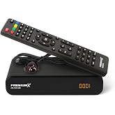 Premium X HD 221S Satellite Receiver - DVB-S2 FTA Digital Satellite Receiver Compatible with Unicable, HDMI and SCART, USB Me