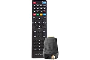STRONG - Récepteur HDMI/Décodeur DVB-T2 - SRT84 - Fonction Enregistreur - Compatible Normes HEVC265 & Dolby Audio - Guide Electronique des Programmes - Télécommande 2 en 1 - Noir