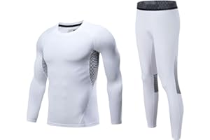 Echinodon Jungen Sportunterwäsche Kinder Fußball Kompressionsunterwäsche Training Skiunterwäsche Funktionsunterwäsche