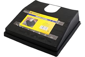 Nti MARKSMAN Heavy Duty DRAIN COVER | BLACK | Garden Gutter Pipe Guard | Leaves Debris Protector | Avoid Drainage Blockages Downspouts DIY Plumbing Home Fixtures, 30CM x 30CM