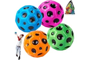 OSDUE Moon Bouncing Ball, Astro Jump Ball, Balle de Rebond en PU Space Jump, Balle Rebondissante pour Intérieur Extérieur