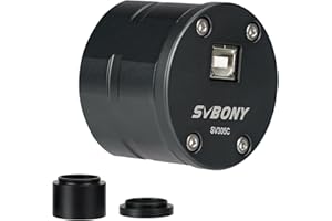 Svbony SV305C Fotocamera Astronomica per Telescopio, 1.25" Color IMX662 CMOS USB2.0 Oculare Elettronico, Telecamera Astronomica ad Alto Frame Rate per Astrofotografia Planetaria