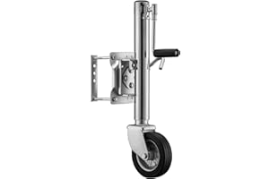 XPOtool Wiltec Schwerlast Stützrad BIS 540kg Stützlast Bugrad mit Halterung für PKW und Anhänger mit Kurbel