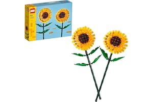 LEGO Botanicals Ayçiçeği 40524 – 8 Yaş ve Üzeri Çocuklar için Doğum Günü Hediyesi Fikri, Ayarlanabilir Yeşil Saplı ve Yapraklı 2 Ayçiçeği İçeren Dekoratif Yaratıcı Oyuncak Yapım Seti (191 Parça)
