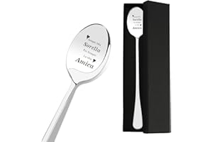 JOYRNALK Regalo Sorella,Regalo Sorella Compleanno,Regalo Sorella Natale,Regalo per Sorella,Regali per Sorella,Regali Sorella,Regali per Sorelle,Cucchiaini da Caffè,Regalo Compleanno Sorella,Regali Sorelle