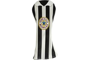 Caddy Club - Newcastle Headcovers and Accessories - Retro Football Shirt Design - Drivers, Putters and Scorecard - Fits All Clubhead Brands - Premium Stitching and Lining - Perfect Golf Gift for Men