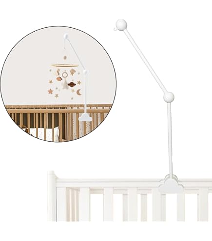 Baby Bed Hanging Rattles DIY Toys Hanger Hanging Baby Crib Mobile Bed Bell Toy Holder 360