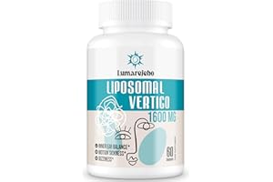 Lumarejebo Liposomal Vertigo Softgel 1600mg, Inner Ear Balance Supplement with Ginger & Ginkgo Extract for Adults, Motion Sickness & Dizziness Balance, 60 Softgels (Pack of 1)