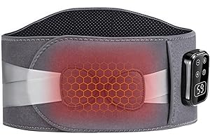 BCLSKS Christmas Gifts for Women Men - Cordless Heating Pad for Back Pain Relief,Gifts for Him/Her/Mum/Dad, Portable Lower Back Massager,Electric Heat Pad,3 Heat Levels 3 Vibration