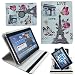 Produktbild LOVE PARIS 10 Zoll Tablet Tasche Schutz Hülle Stand Etui für MEDION LIFETAB X10301 MD 60348 + Stift