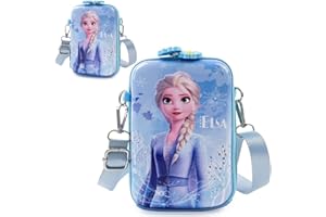YGCHEN Prinzessin Handtasche für Frozen Umhängetasche Kinderhandtasche Mädchen Taschen Elsa Schultertasche für Kinder Mädchen zum Ausgehen Reisen (1 * Blau)
